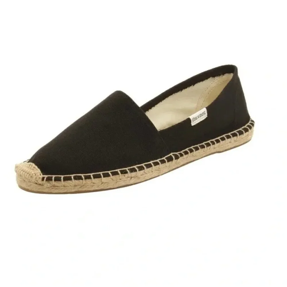 New Soludos Womens Original Dali Noche Black Espadrilles Size 8 US/38.5 EU